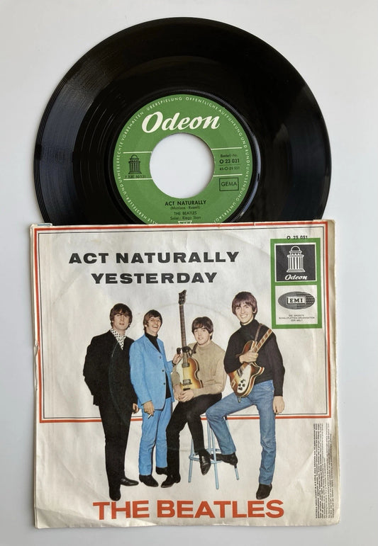 The Beatles - Act Naturally / Yesterday (Vinyl 7" | DE Original | 1965)