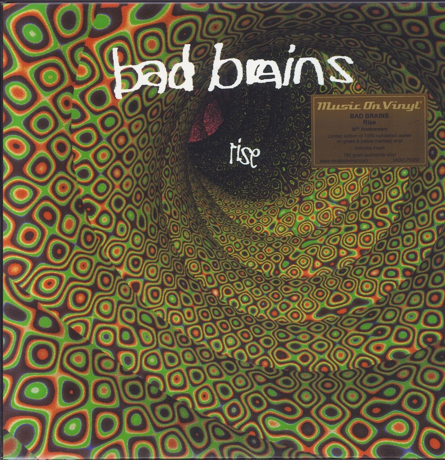 Bad Brains - Rise Yellow & Green Marbled Vinyl LP Anniversary Edition