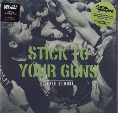 Stick To Your Guns ‎– For What It's Worth Neon Green/Black Splatter Vinyl LP Limited Edition
