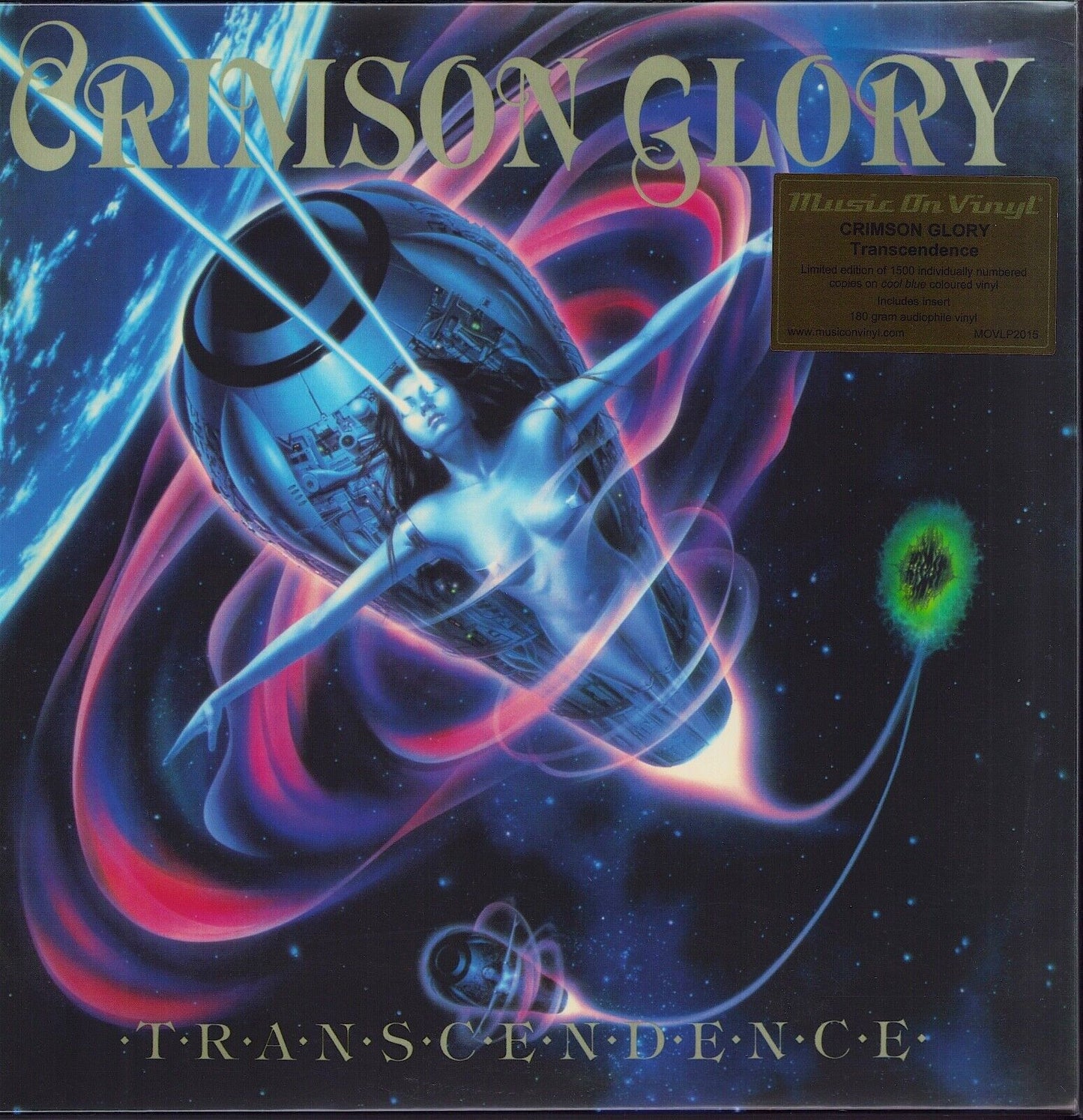 Crimson Glory - Transcendence Cool Blue Vinyl LP