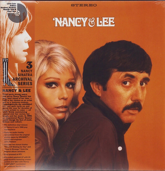 Nancy & Lee ‎– Nancy & Lee Gold & Clear Metallic Vinyl LP