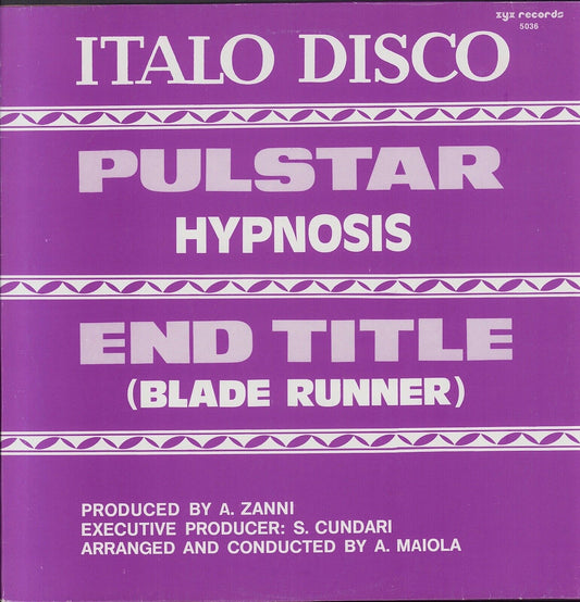 Hypnosis ‎- Pulstar / End Title Blade Runner Vinyl 12"