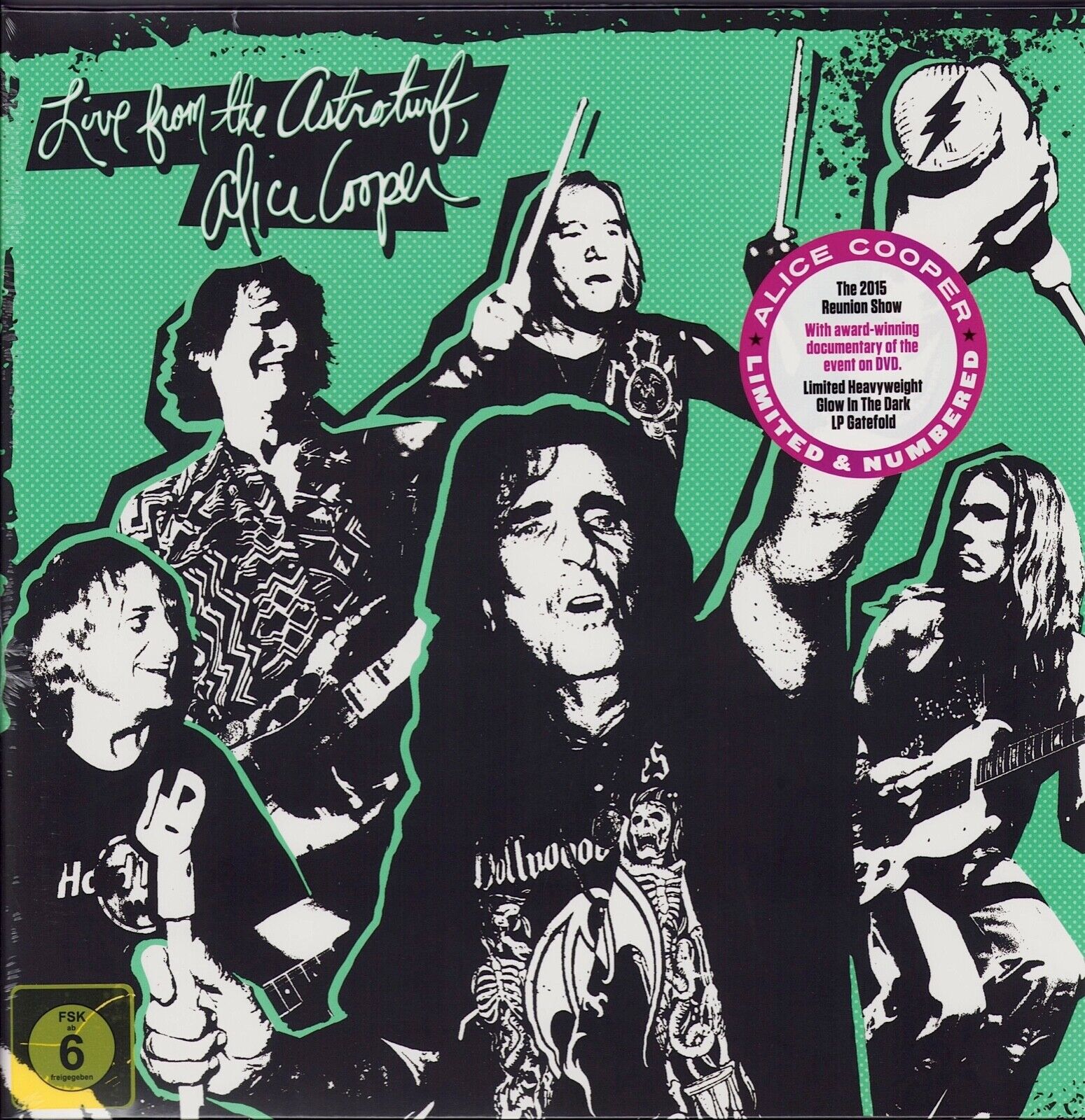 Alice Cooper ‎- Live From The Astroturf Glow in the Dark Vinyl LP + DVD Limited Edition