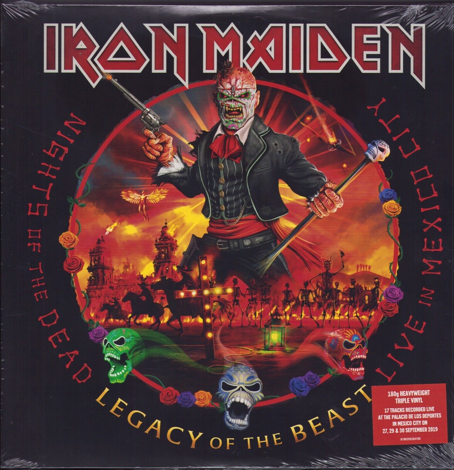 Iron Maiden ‎– Nights Of The Dead, Legacy Of The Beast: Live In Mexico City Vinyl 3LP