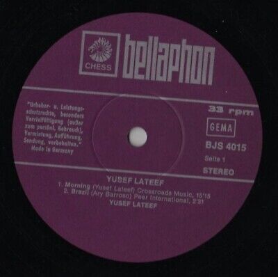 Yusef Lateef ‎- Yusef Lateef Vinyl LP