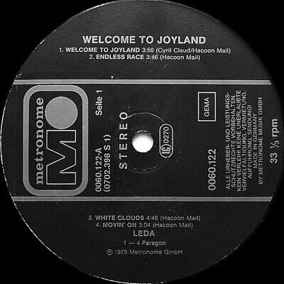 Leda ‎- Welcome To Joyland Vinyl LP