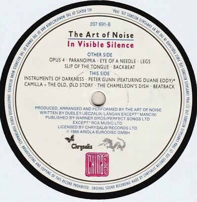 Art Of Noise - In Visible Silence Vinyl LP