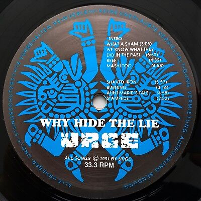 Urge - Why Hide The Lie Vinyl LP