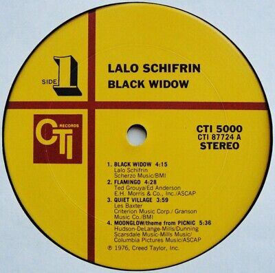 Lalo Schifrin - Black Widow Vinyl LP