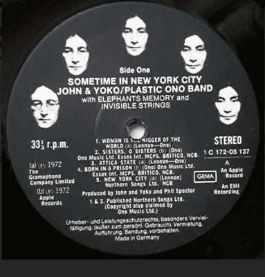John & Yoko / Plastic Ono Band With Elephant's Memory And Invisible Strings - Some Time In New York City Vinyl 2LP