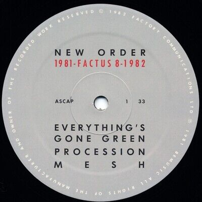 New Order ‎- 1981-1982 Vinyl 12"