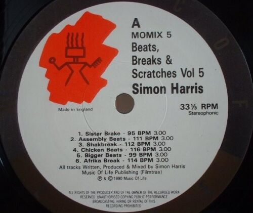 Simon Harris ‎- Beats, Breaks & Scratches Volume 5 Vinyl LP