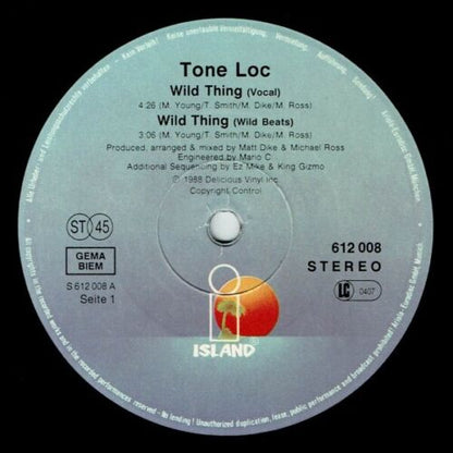 Tone Loc - Wild Thing Vinyl 12"