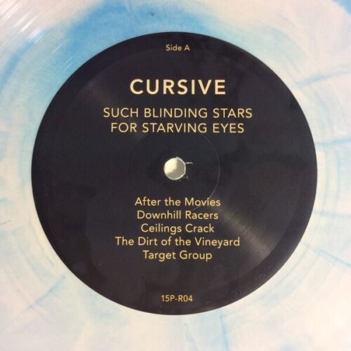 Cursive ‎- Such Blinding Stars For Starving Eye Blue & White Sunburst Vinyl LP Limited 20th Anniversary Edition