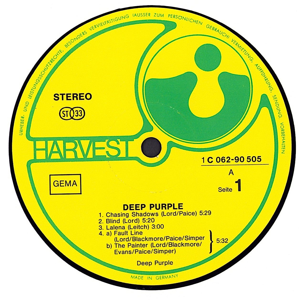 Deep Purple ‎- Deep Purple Vinyl LP DE