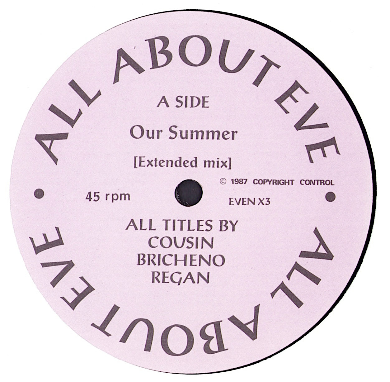 All About Eve ‎- Our Summer Vinyl 12"
