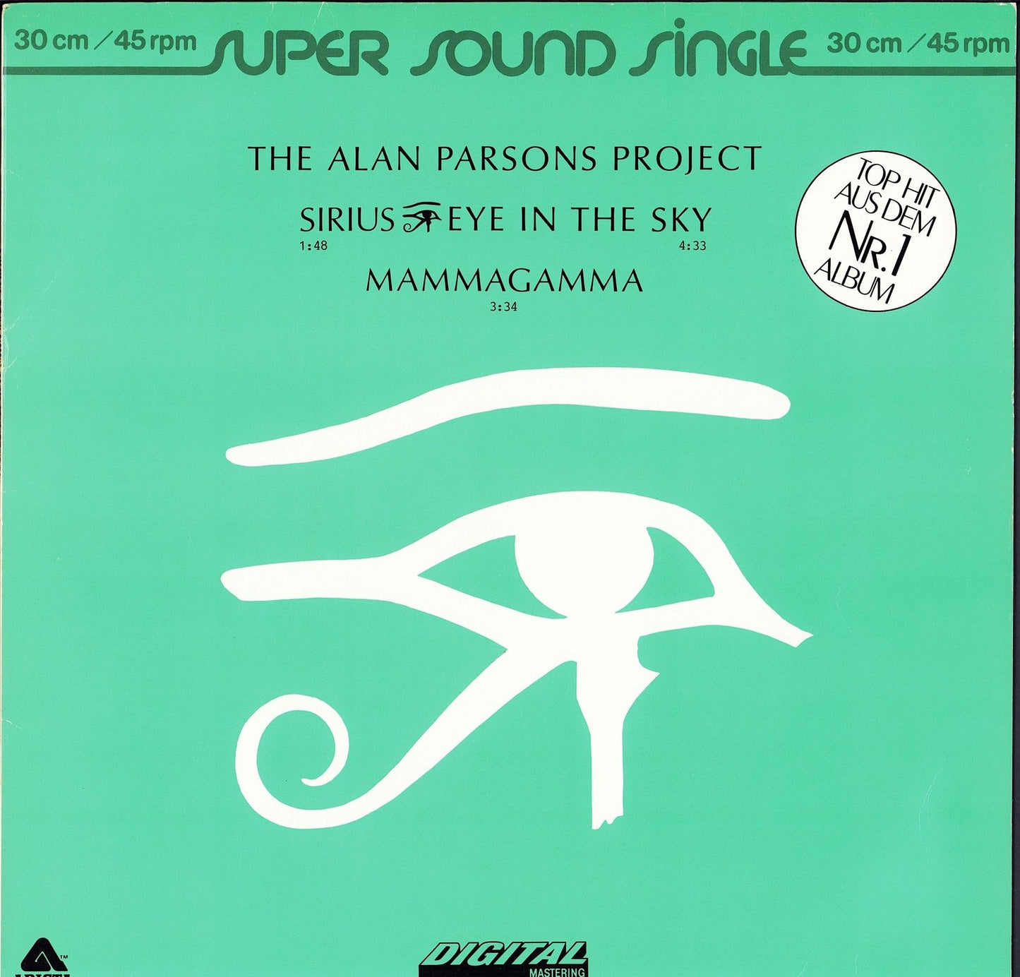The Alan Parsons Project ‎- Sirius - Eye In The Sky / Mammagamma (Vinyl 12")