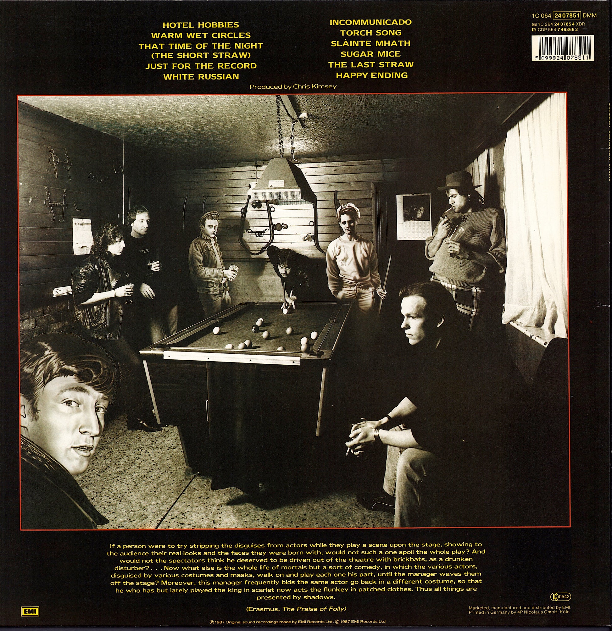 Marillion ‎- Clutching At Straws Vinyl LP