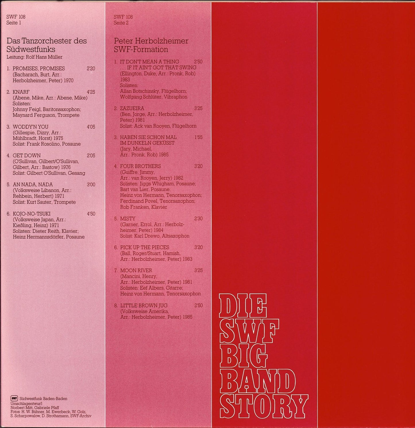 Die SWF Big Band Story Vinyl 2LP