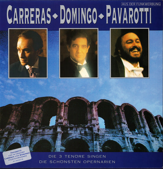 Carreras, Domingo, Pavarotti - Die 3 Tenöre Singen Die Schönsten Opernarien (Vinyl LP)