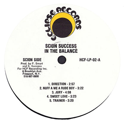 Scion Sashay Success -In The Balance Vinyl LP