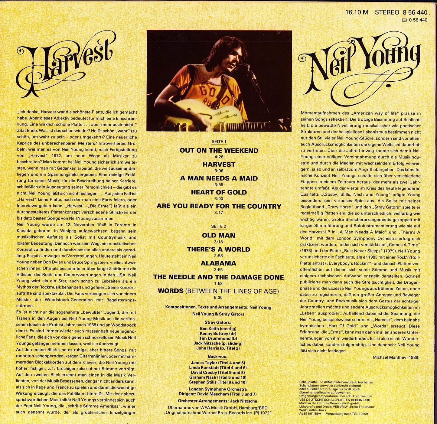 Neil Young - Harvest Vinyl LP