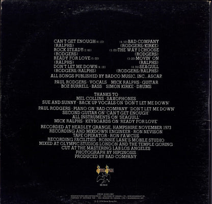 Bad Company - Bad Co Vinyl LP CAN