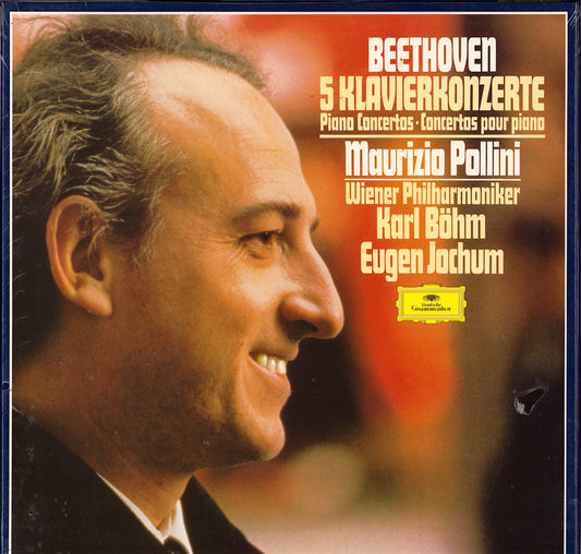 Beethoven, Maurizio Pollini, Karl Böhm, Wiener Philharmoniker / Eugen Jochum ‎- Die 5 Klavierkonzerte Vinyl 4LP Box Set Still sealed