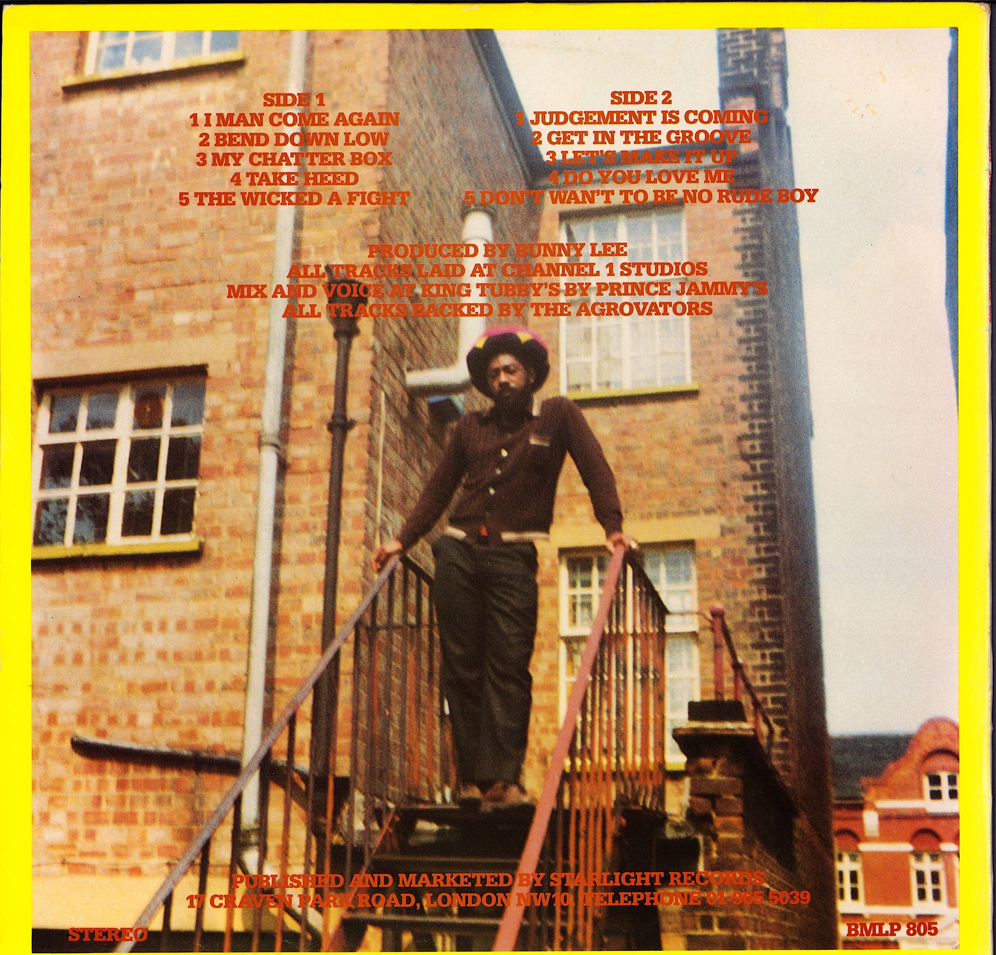 Johnny Clarke ‎- I Man Come Again Vinyl LP