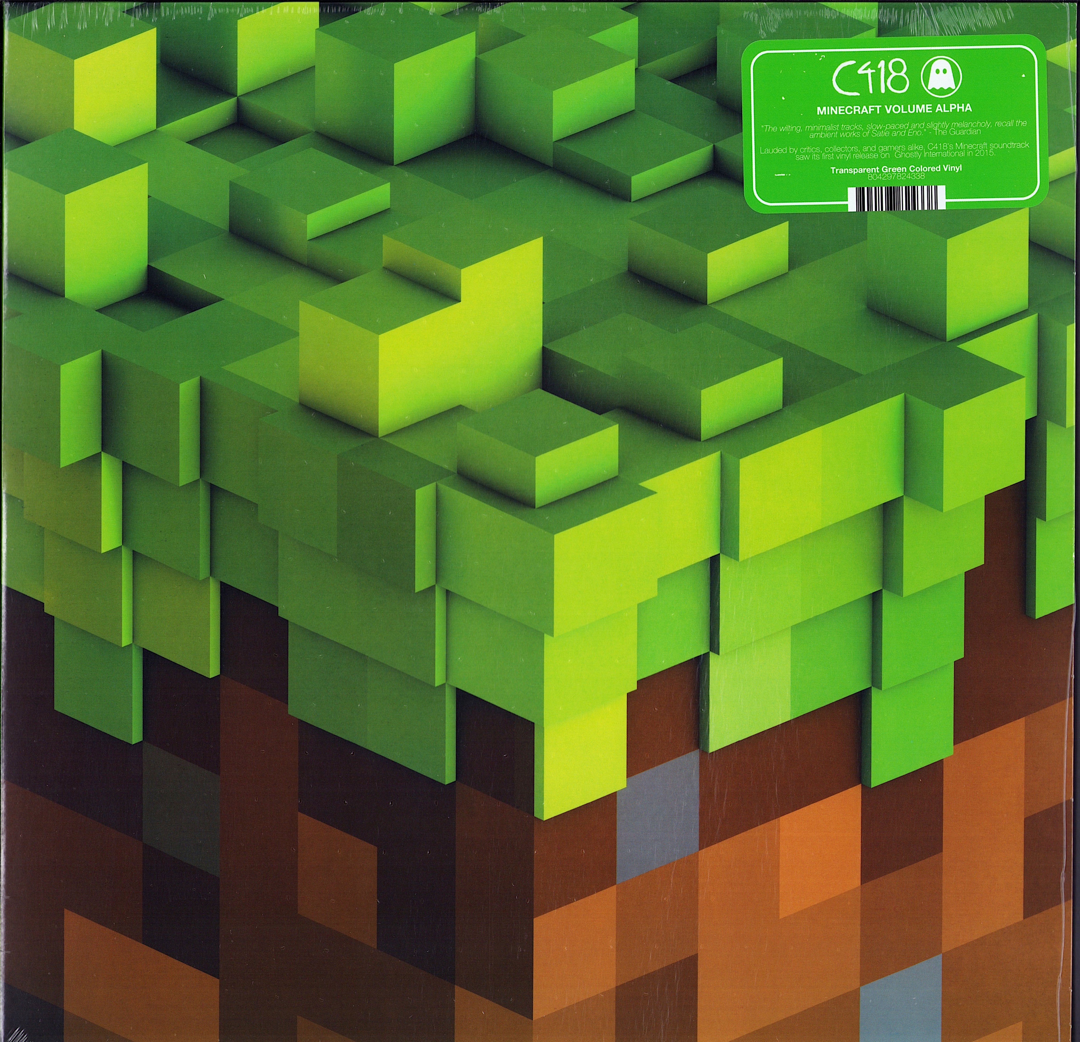 C418 Minecraft vol offers AlphaGreen & Clear - Vinyl LP Record