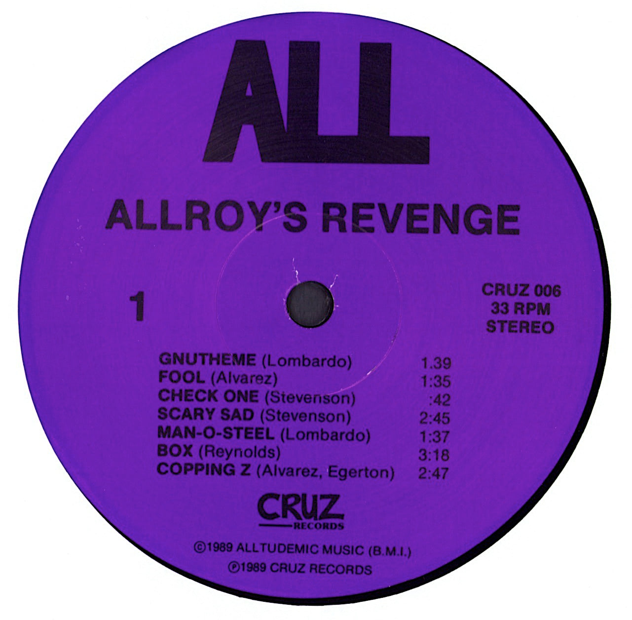 ALL - Allroy's Revenge Vinyl LP