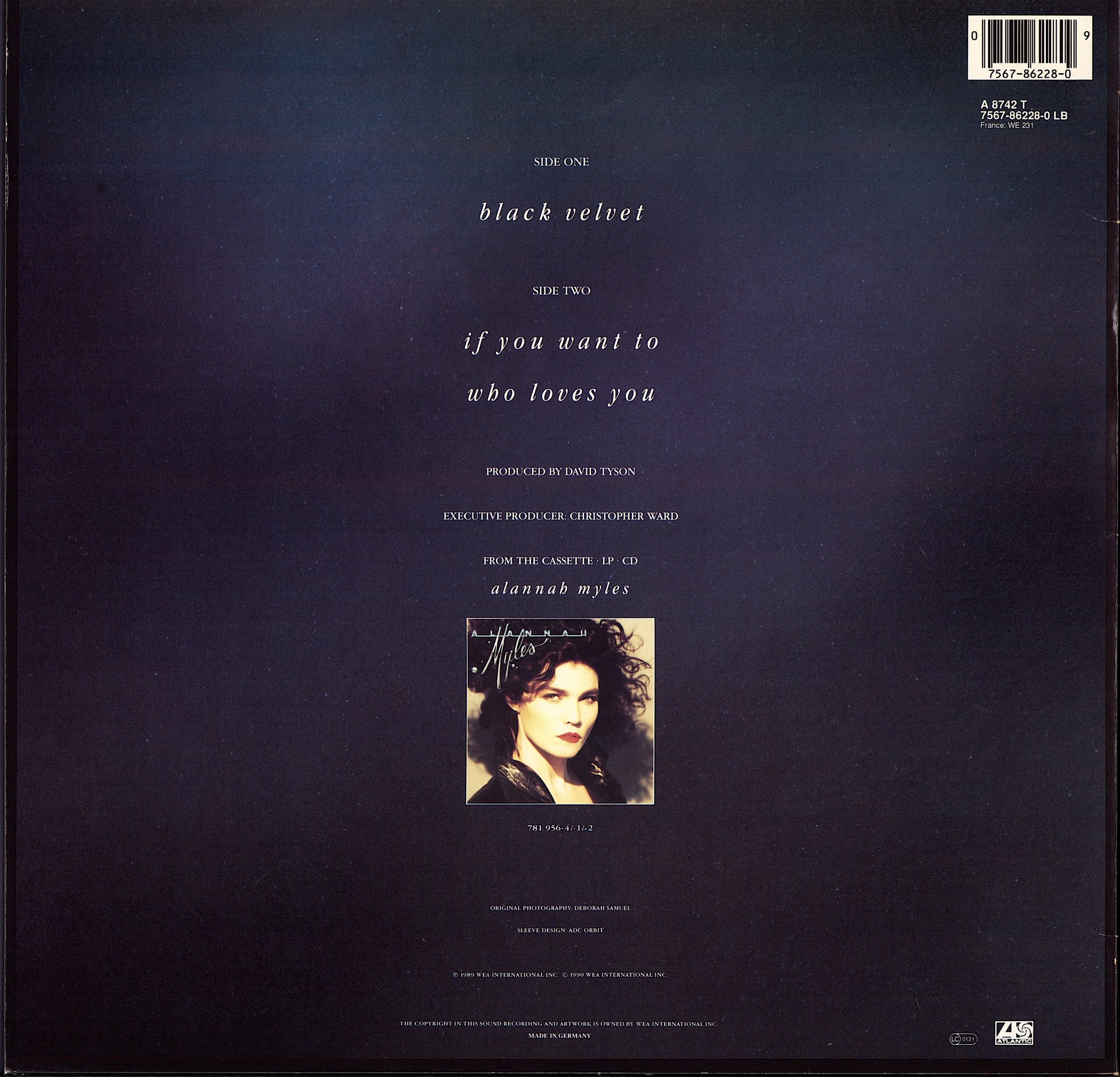 Alannah Myles - Black Velvet Vinyl 12" Maxi-Single