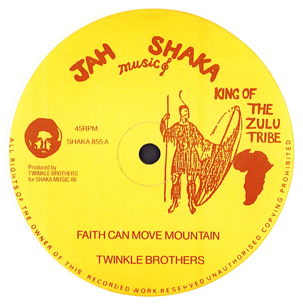 Twinkle Brothers ‎- Faith Can Move Mountain / Mob Fury Vinyl 12" Maxi-Single
