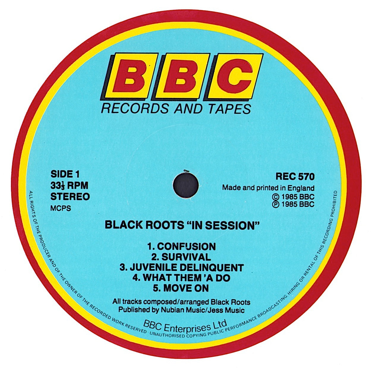 Black Roots - In Session Vinyl LP