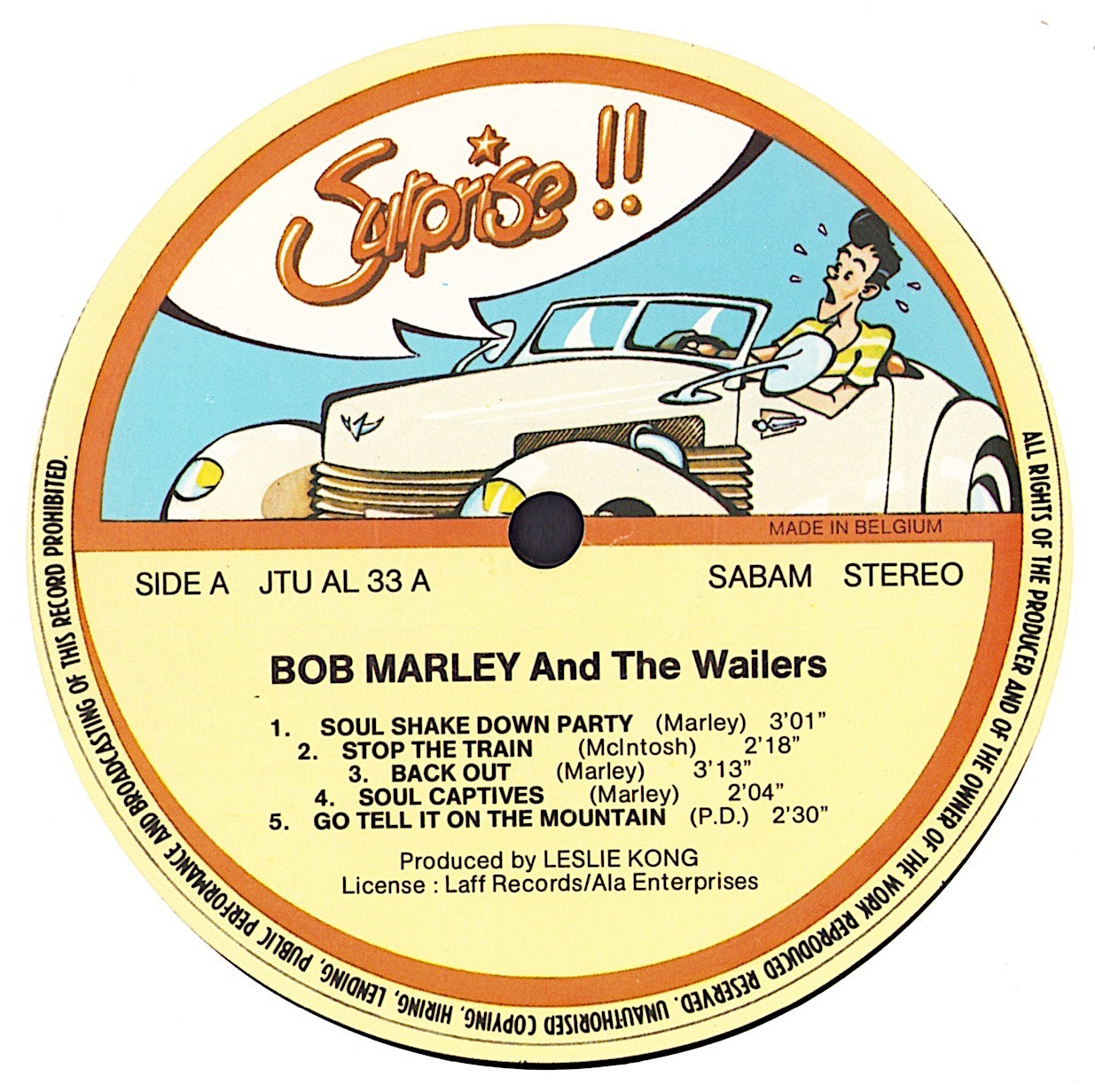 Bob Marley & The Wailers ‎- Bob Marley And The Wailers Vinyl LP