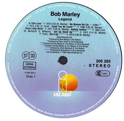Bob Marley & The Wailers – Legend - The Best Of Bob Marley And The Wailers Vinyl LP