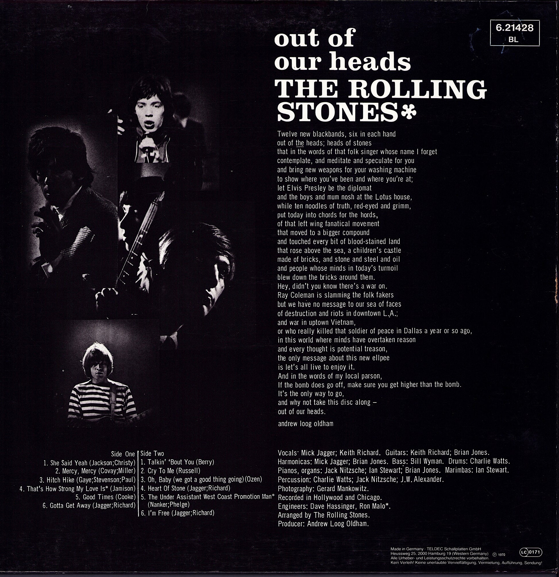 The Rolling Stones - Out of our Heads Vinyl LP