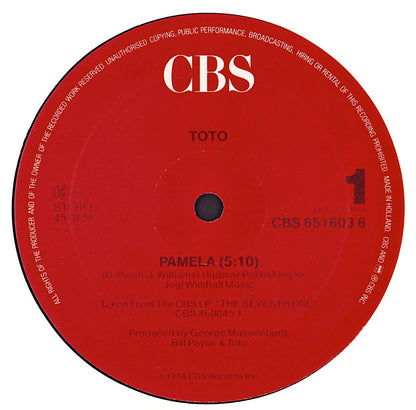 Toto - Pamela Vinyl 12" Maxi-Single