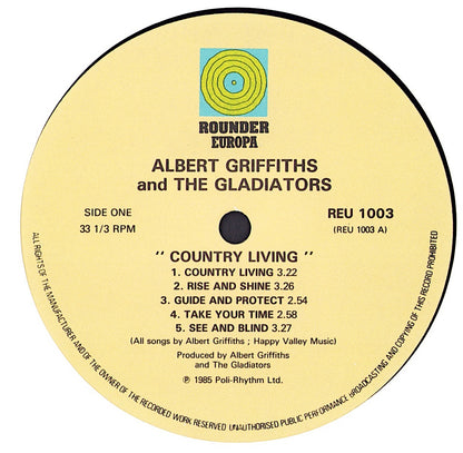 Albert Griffiths & The Gladiators ‎– Country Living Vinyl LP
