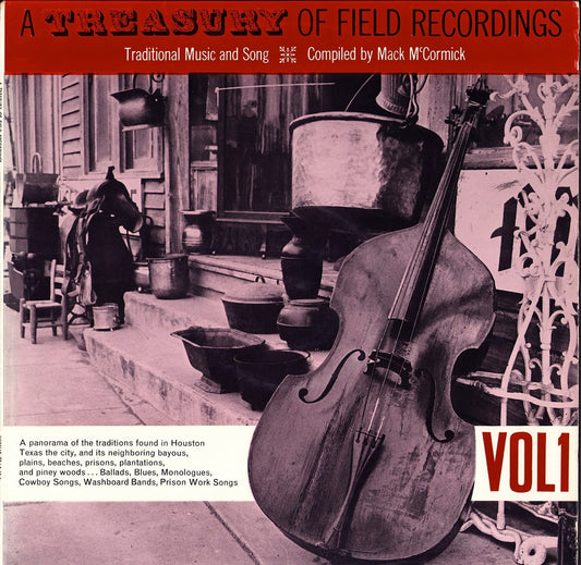 Treasury Of Field Recordings - Volume 1 Traditional Music And Song Vinyl LP