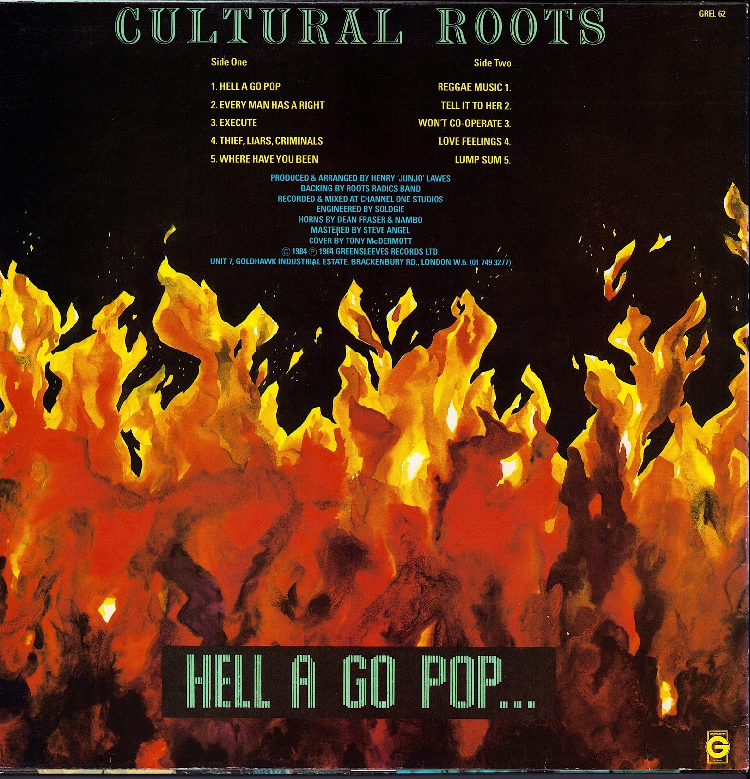 Cultural Roots - Hell A Go Pop Vinyl LP