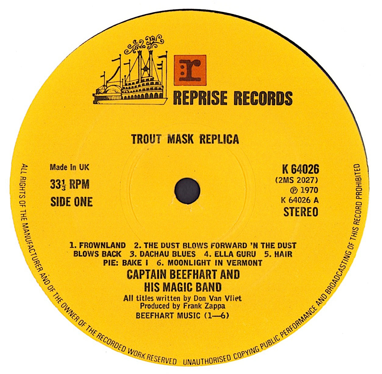 Captain Beefheart & His Magic Band ‎- Trout Mask Replica Vinyl 2LP UK