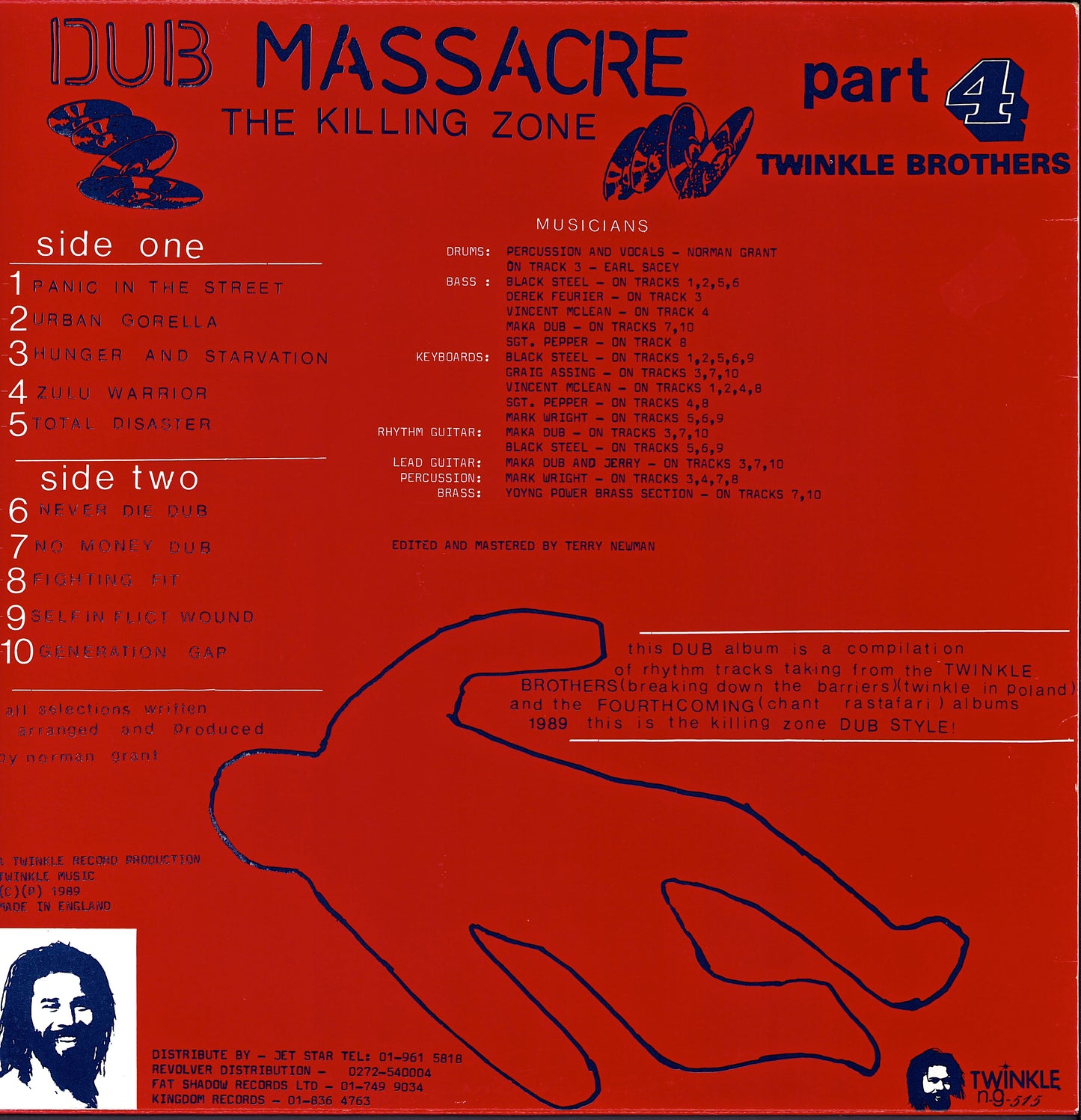 Twinkle Brothers - Dub Massacre Part 4 - The Killing Zone Vinyl LP