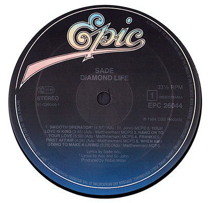 Sade - Diamond Life Vinyl LP