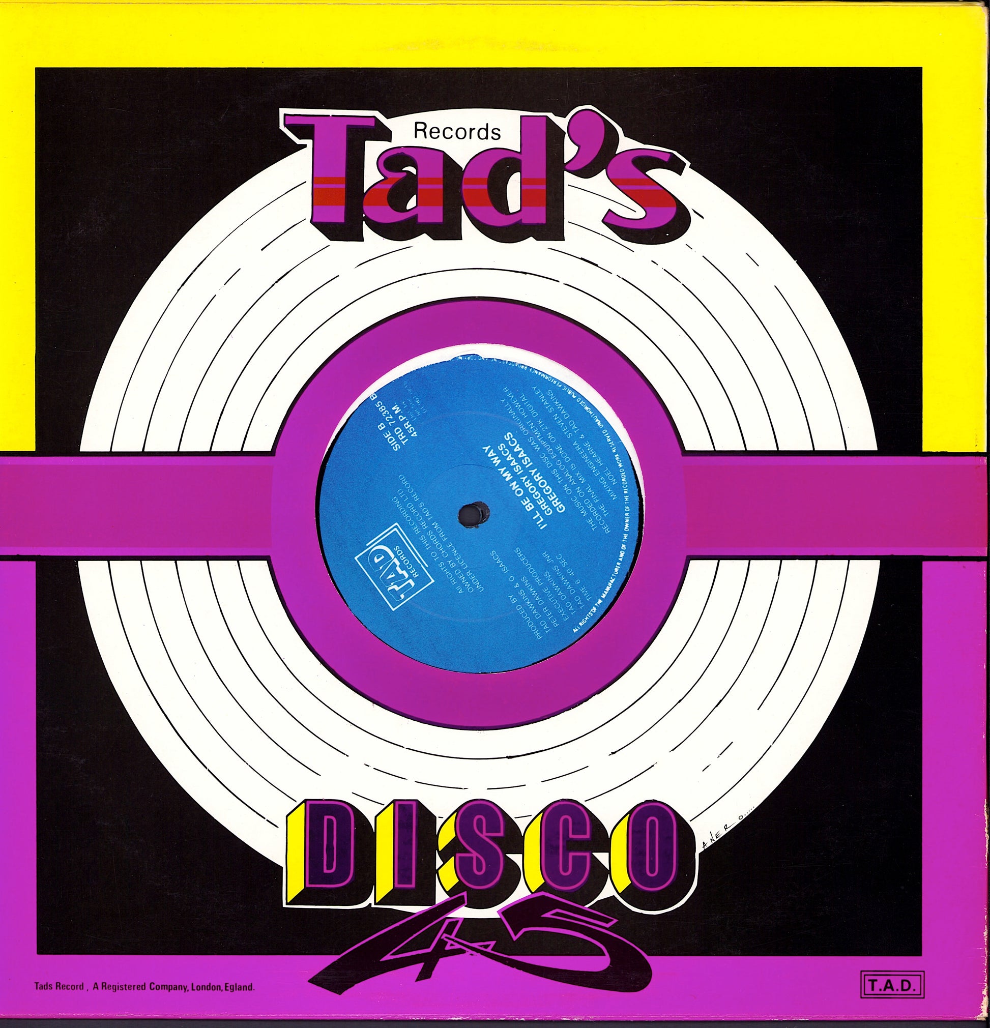 Gregory Isaacs – Tenement Yard Vinyl 12" Maxi-Single