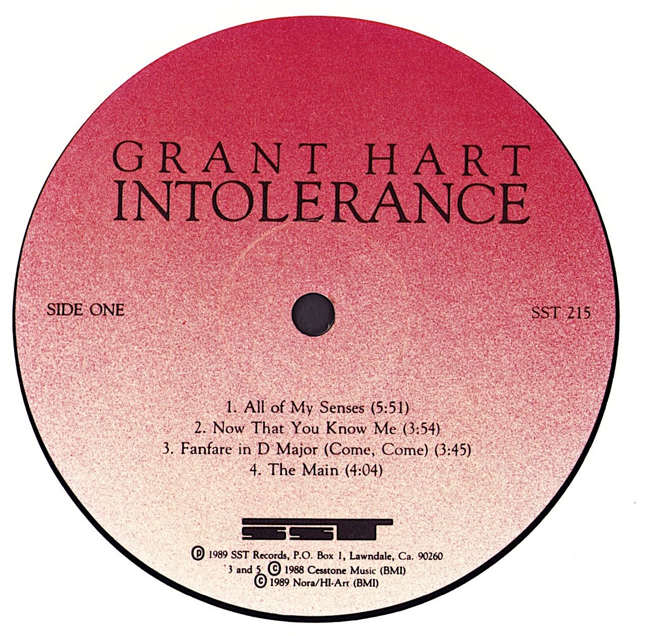 Grant Hart - Intolerance Vinyl LP