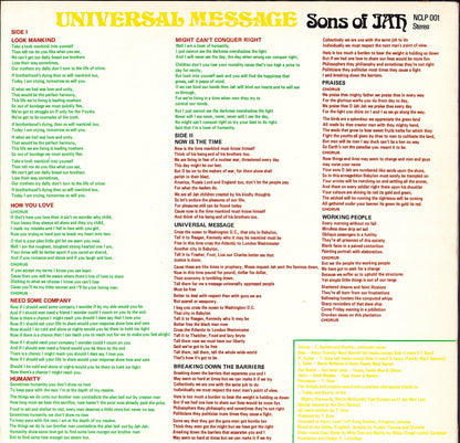 Sons Of Jah – Universal Message Vinyl LP