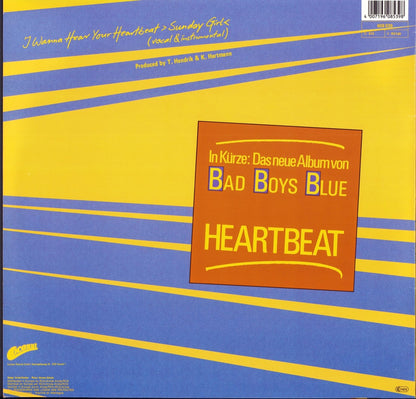 Bad Boys Blue - I Wanna Hear Your Heartbeat ›Sunday Girl‹ Vinyl 12"
