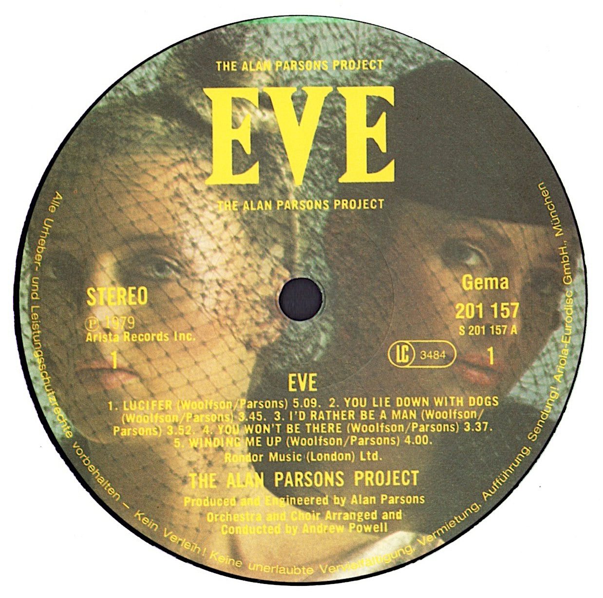 The Alan Parsons Project - Eve Vinyl LP