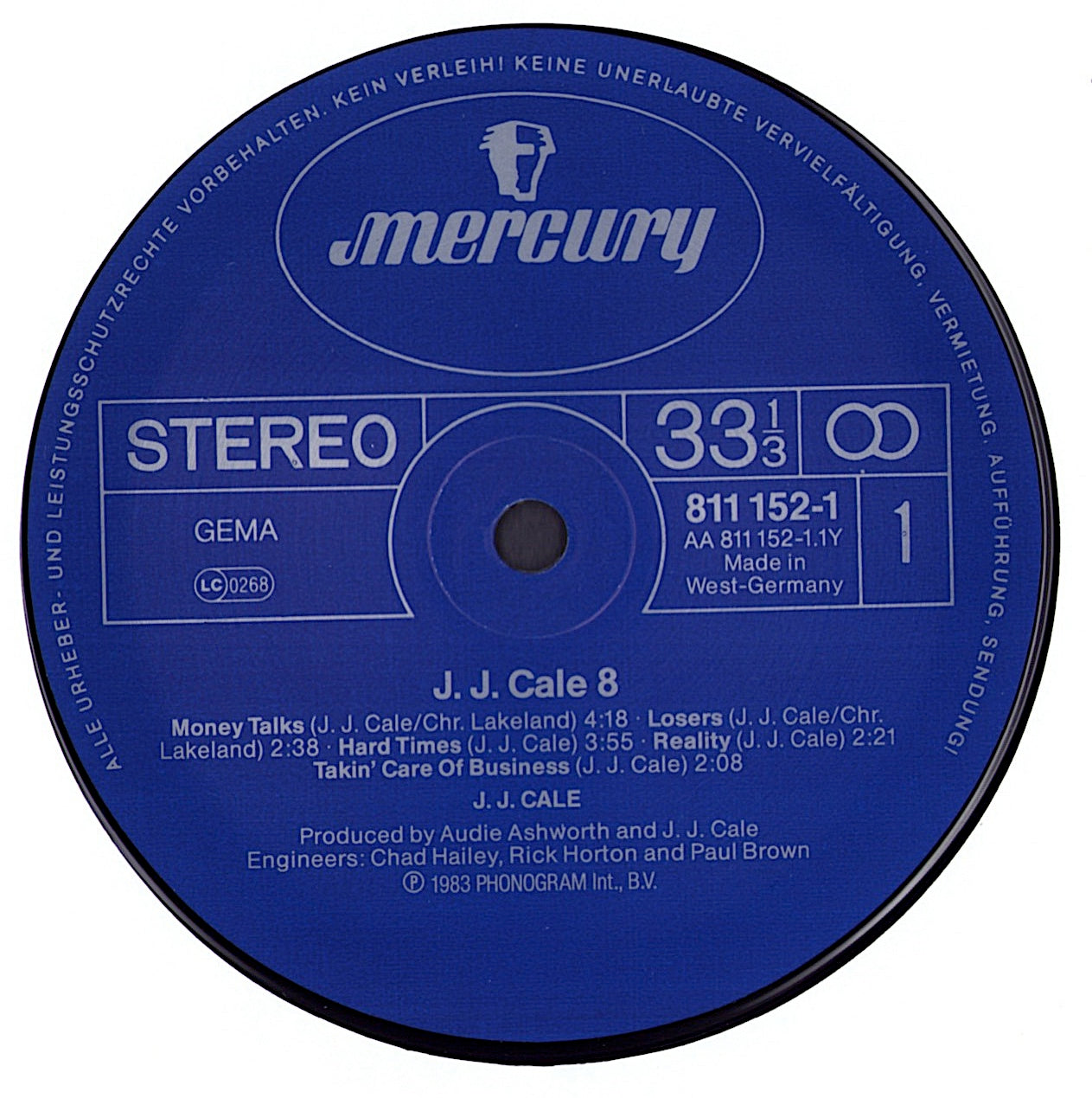 J.J.Cale - #8 Vinyl LP